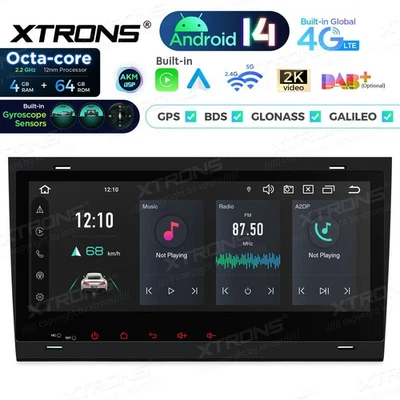 AUTORADIO ANDROID 4/64GB AUDI A4 (B6-B7) S4 RS4 SEAT STEREO AUTO NAVI CARPLAY - Immagine 1 di 4