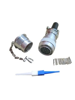Skid Steer Auxiliary Connector Kit w/ Dust Cap - 14 Position Attachment Side - Image 1 of 3