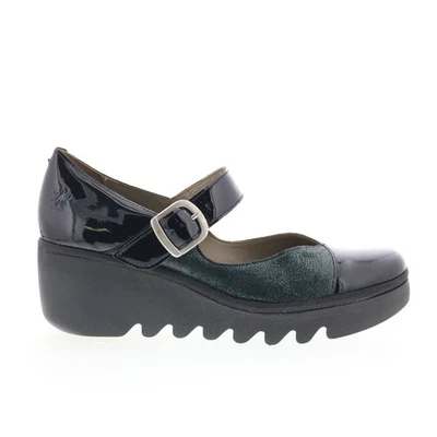 Fly London Baxe BAXE428FLY-004 Mujer Cuero Negro Mary Jane Zapatos Planos 41 Foto 1 de 4