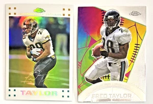 MT WHITE BORDER REFRACTOR 2007 Topps Chrome #TC14 Fred Taylor JAGUARS /869 FB25 - Picture 1 of 2