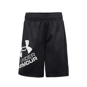 Under Armour Boys Size 6 Prototype Logo Shorts Black White New with Tags - Picture 1 of 2