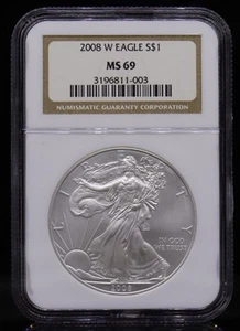 2008-W American Eagle NGC MS69 - Picture 1 of 4