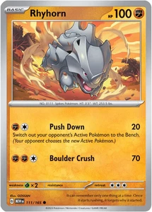 Rhyhorn - 111/165 / English / Near Mint - Picture 1 of 1