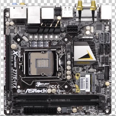 ASRock Z77E itx mini LGA1155 Support i3-2/3th i5/i7-3th CPU Mainboard - Bild 1 von 2