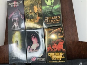 Lot Of 6 Children of the Corn VHS Tape Horror Not Tested - Picture 1 of 19