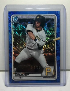 2020 BOWMAN CHROME - TRAVIS SWAGGERTY - BLUE REFRACTOR -045/150 PIRATES #BCP-146 - Picture 1 of 2