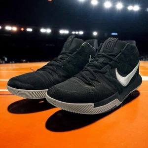 Nike Kyrie 3 Baloncesto Hombres 10.5 Zapatos Tenis NBA All Star Irving Negro Blanco - Imagen 1 de 15
