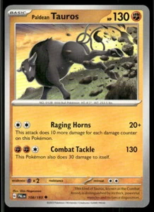 SV02: Paldea Evolved #108/193 Paldean Tauros - Picture 1 of 2