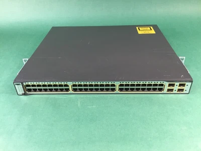 Cisco WS-C3750G-48TS-S 48 Port Gigabit Ethernet Switch  - Image 1 of 4