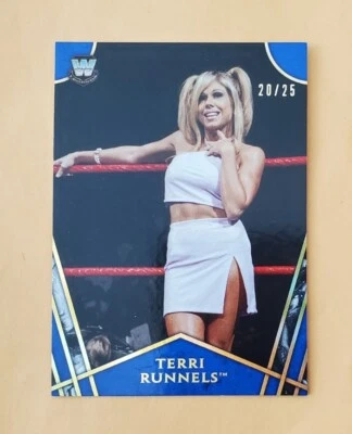 2018 Topps Legends of the WWE Blue /25 Women's Division Terri Runnels #WD-8 SSP  - Image 1 of 4