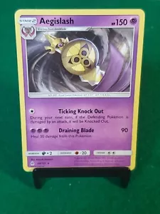 2018 Pokémon TCG #681 Aegislash 49/131 Rare Sun & Moon Forbidden Light Stage 2 - Picture 1 of 2
