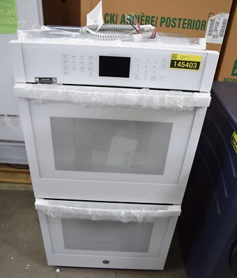 GE JKD3000DNWW 27" White Electric Double Wall Oven NOB #145403 BP - Image 1 of 4