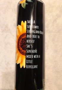 20oz. Stainless Steel Double Walled Tumbler--She's a Sunflower - Picture 1 of 3