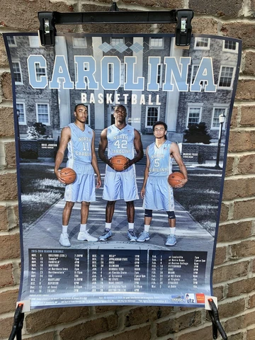 UNC 18 1/2” x 24” North Carolina Tar Heels Basketball 2015-16 Promo Poster Paige Cover