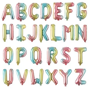 16" Gradient Unicorn Princess Letter Number Foil Balloon Birthday Wedding Party - Picture 1 of 2