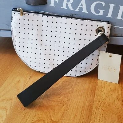 Nuevo Punto Fibbia Pelo de Poni de Becerro + Cuero Liso Hecho en Italia Muñequera Foto 1 de 4