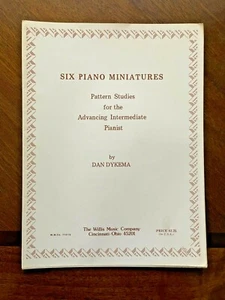 Six Piano Miniatures-Pattern Studies for the Advancing Intermediate Pianist 1988 - Picture 1 of 5