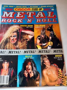 Creem Close-Up Metal Rock ‘n’ Roll May 1985 Twisted Sister & Iron Maiden Cover - Picture 1 of 6