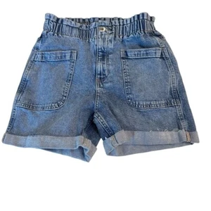 Girls Gap Denim High Rise cut off rolled up hem Shorts size 12 - Picture 1 of 10