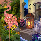2Pack Candle Solar Lanterns, 1Pack Flamingo Garden Solar Lights for Yard Patio L