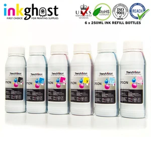 Inkghost 6 x 250ml 277 277XL Refill Ink for Epson XP-850 XP-860 XP-950 XP-960  - Picture 1 of 8