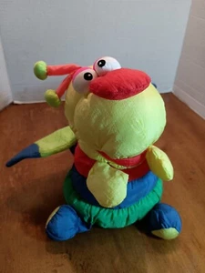 Vintage 1990 Prestige Toy Corp Neon Butterfly Plush Hand Puppet Parachute - Picture 1 of 7