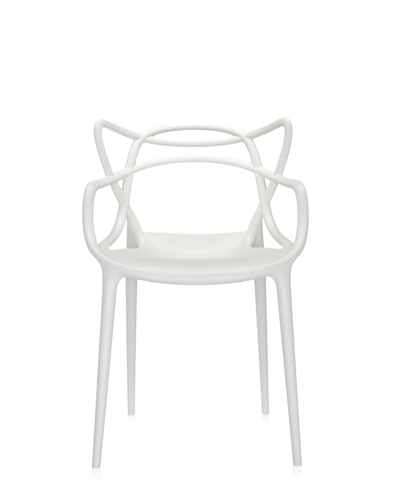 Silla moderna termoplástica tecnopolímero blanco Kartell MASTERS Philippe Starck Foto 1 de 1