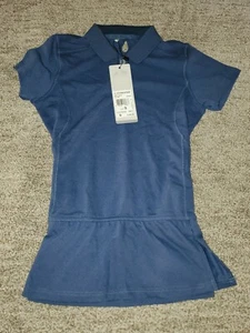 adidas B8863523 Golf Girl’s Climalite Advance Girls Pique Short Sleeve Polo, S - Picture 1 of 4
