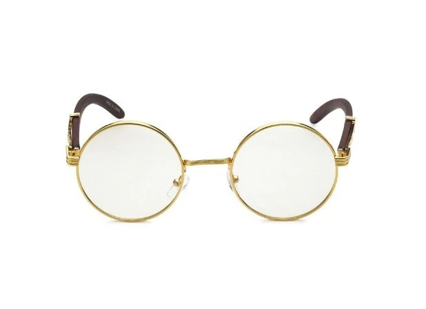 Óculos Hippie John Lennon - Lente Transparente - Acessório Fantasia - Tamanho Único - Imagem 1 de 1