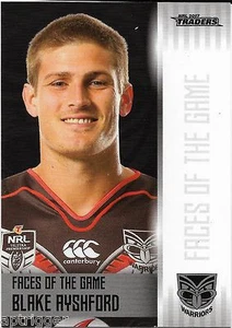 2017 NRL Traders Faces of the Game (FOTG 43/48) Blake AYSHFORD Warriors - Picture 1 of 1