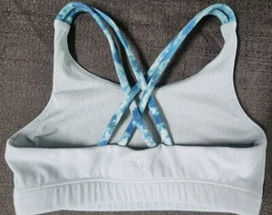 Athleta Girl Upbeat Bra 2.0 Sage Strappy Back Wireless Active Sports XS 6 EUC - Picture 1 of 5