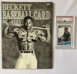 1988 Topps Bo Jackson PSA 6 y la icónica tarjeta de béisbol Beckett mensual #63 1990 en muy buen estado - Imagen 1 de 8