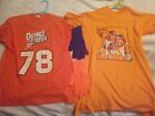 Denver Broncos Women's Orange Crush T Shirts, 1 M And 1 L, Plus Bronco Gloves
