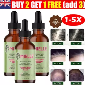 1-5pcs 59ml Mielle Rosemary Mint Scalp & Hair Strengthening Oil 57g (2oz) - Picture 1 of 14
