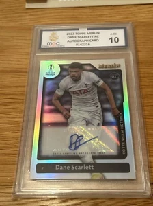 Dane Scarlett Topps Merlin Rookie Auto Football Karte Tottenham Hotspur Mgc 10 - Bild 1 von 2