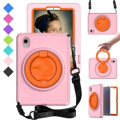 Kids Case For iPad mini 6 8.3 360 Rotate Stand Shockproof Strap Screen Protector - Image 1 of 4