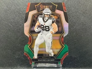 2022 Panini Select Hayden Hurst #122 Black & Green Prizm Die Cut - Picture 1 of 2