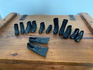 VINTAGE PALITOY ACTIONMAN ACTION MAN SHOES BOOTS FLIPPERS - Picture 1 of 4
