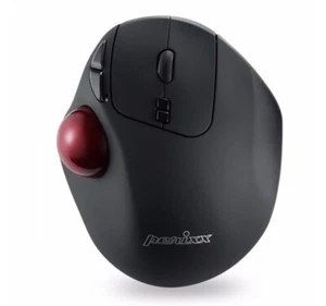 4049571002132 Perixx PERIMICE 717 Wireless Mouse Laser Trackball 34mm Black Peiy - Picture 1 of 1