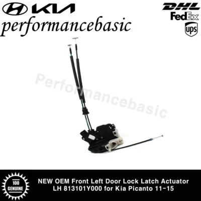 NEW OEM Front Left Door Lock Latch Actuator LH 813101Y000 for Kia Picanto 11-15 - Image 1 of 3
