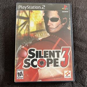 Silent Scope 3 (PlayStation 2 PS2, 2002) Complete w/ Manual CIB Black Label