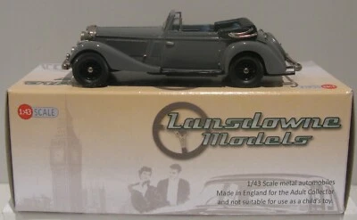 Lansdowne Models 1:43 LDM. 103 Grey 1937 Jensen 3.5 Litre S Type Drophead RHD - Image 1 of 4