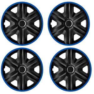 4x 16" Wheel Trims Hub Caps 16 Inch Wheel Cover Trim ABS Plastic Trim F/Lux BLUE - Picture 1 of 4