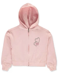 Star Ride Girls' French Terry Hoodie Color: aqua Size: 4 - Picture 1 of 13