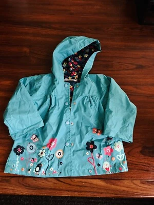Boys Girls Toddler Kids Waterproof Windproof Hooded Jacket Rain Coat Outerwear - Image 1 of 4