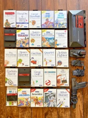 SEGA Master System Console MEGA BUNDLE 26 GAMES 4 Controller no RF or Power Cord - Image 1 of 4
