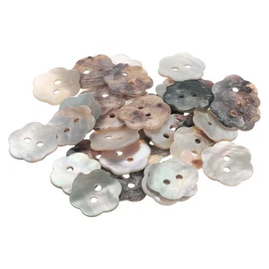 Botones de costura con cáscara de perlas de 0,6" para manualidades de tela 50 un. - Imagen 1 de 6