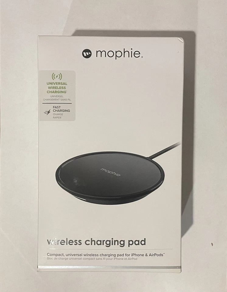 mophie Wireless Charge Pad - Apple Optimized 7.5W Qi Wireless for AirPods iPhone - Image 1 of 4