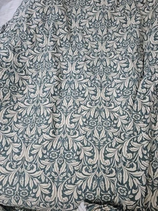Osman Curtains William Morris Vintage Green Botanical Print W60" X D83" - Picture 1 of 10