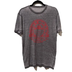 Camiseta Lucky Brand Venice Burnout S Gris Rojo Gráfico California Sur Santa Fe - Imagen 1 de 5